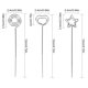 thumbnail image 2 of Papel Titular de la nota Banquete de boda Tablero de la foto Etiqueta de la nota Titular de metal Clip Decoración, Estrella 50 Piezas Sweethay EL4638-03B, 2 of 2