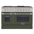 thumbnail image 3 of 48 in. 6.7 cu. ft. Propane Gas Range with Convection Oven in Olive Green, 3 of 13