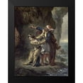 thumbnail image 2 of Delacroix, Eugene 12x14 Black Modern Framed Museum Art Print Titled - La Fiancee DAbydos, 2 of 5