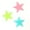 Multicolor, variant on SLYNSHome 100 Pcs Colorful In The Dark Luminous Fluorescent Noctilucent Plastic Wall Stickers Murals Decals For Home Art Decor Ceiling Wall Decorate Kids Babys