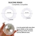 thumbnail image 3 of 1 Pair Mom Nipple Protectors Silicone Rings for Silver Nursing Cups Comfortable Protections Rings for Breastfeeding, 3 of 8
