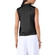thumbnail image 3 of INSPIRAR CHIC Blusa de Satén para Mujer Elegante Sin Mangas con Pliegues Cuello Mock con Volantes Sólido Blusa de Trabajo Top de Seda Talla M Negro, 3 of 6