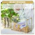 thumbnail image 7 of NCYP Envelop Shaped Gold Wedding Card Box with Heart-shaped Lock Key Set, with Slot, for Reception, Wishingwell, Decorative Storage Box(Card Box and Lock Key Only), 7 of 7