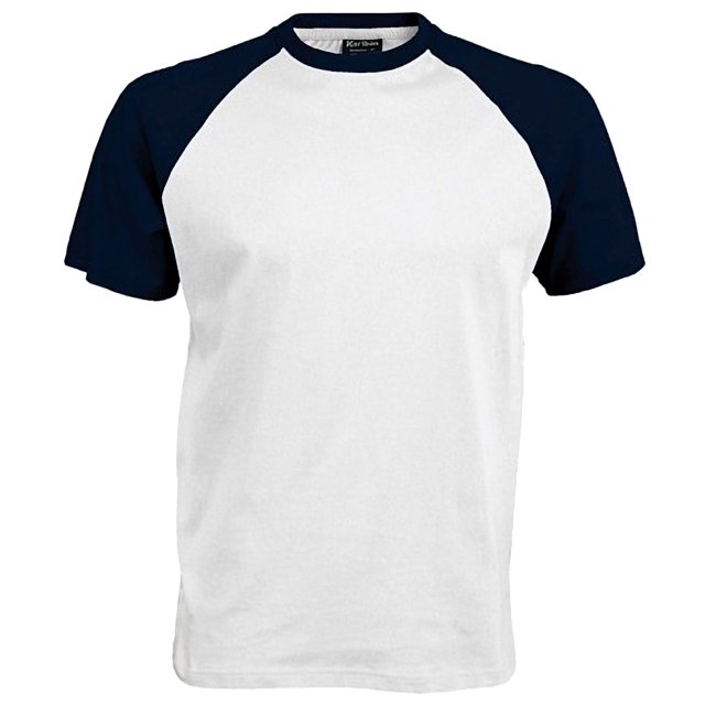 Kariban Mens Short Sleeve Baseball T-Shirt