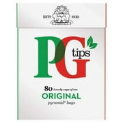 PG Tips Original - 80 Pyramid tea bags - Imported from United Kingdom