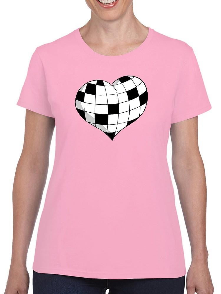 Crosswords Heart Tshirt Women's Engin Selcuk Designs