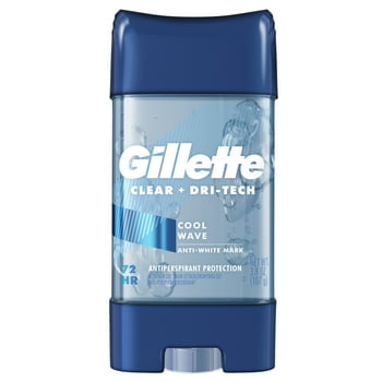 Gillette Antiperspirant and Deodorant for Men, Clear Gel, Cool Wave, 3.8oz