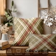 thumbnail image 3 of Plaid Pillow Covers 12x20 Inch Set of 2, Tartan Wool Tartan Fabric Plaid Britain Clothing Material Scotland Double Sided Decorative Pillows Cases Throw Pillows Covers, 3 of 6