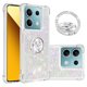 thumbnail image 1 of Funda para Xiaomi Redmi Note 13 5G con Brillo Líquido Flotante, Purpurina, Parachoques y Anillo Giratorio Soporte, 1 of 5