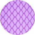 thumbnail image 1 of Ahgly Company Indoor Round Trellis Purple Modern Area Rugs, 7' Round, 1 of 4