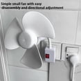 thumbnail image 2 of Ventilador E27 Techo Ángulo Ajustable Enchufe Creativo para Sala Comedor, 2 of 9