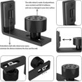 thumbnail image 2 of Lishi Adjustable Wall Mounted Sliding Barn Door Roller Guide - Smooth and Quiet Floor Guide for Sliding Doors, 2 of 5