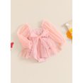 thumbnail image 3 of Suealasg Baby Girls Romper Dress 3 6 12 18 24 Months Long Sleeve Butterfly Print Romper Dress Infant Girls Princess Photo Shoot Outfits, 3 of 7