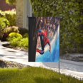 thumbnail image 4 of Bandera de jardín de temporada de Spider-Man, bandera de doble cara, bandera navideña para decoración navideña al aire libre., 4 of 8