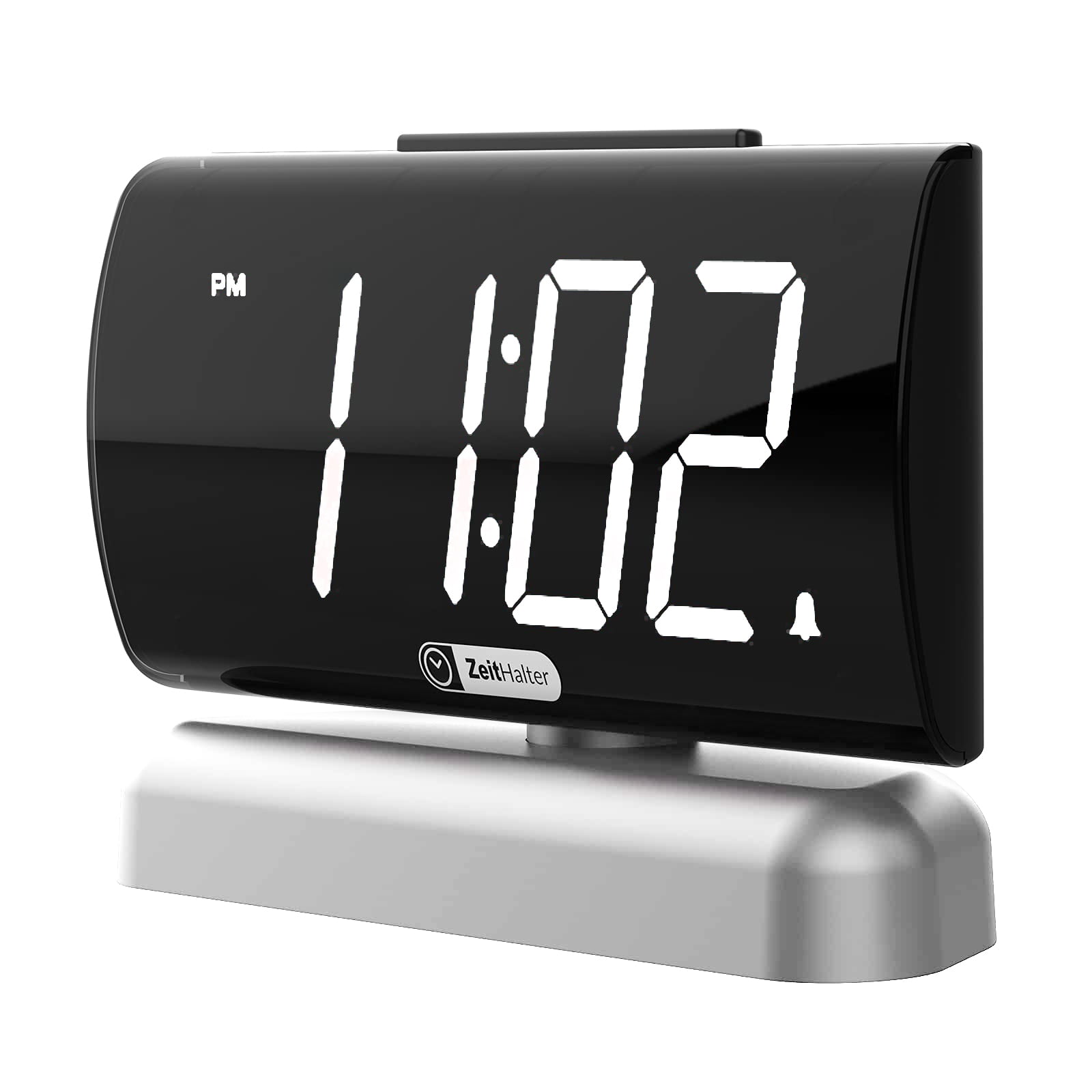 Alarm Clock Big Digits wiht Swivel Base,2 Levels Alarm Sound,2Level Brightness Digital Clock