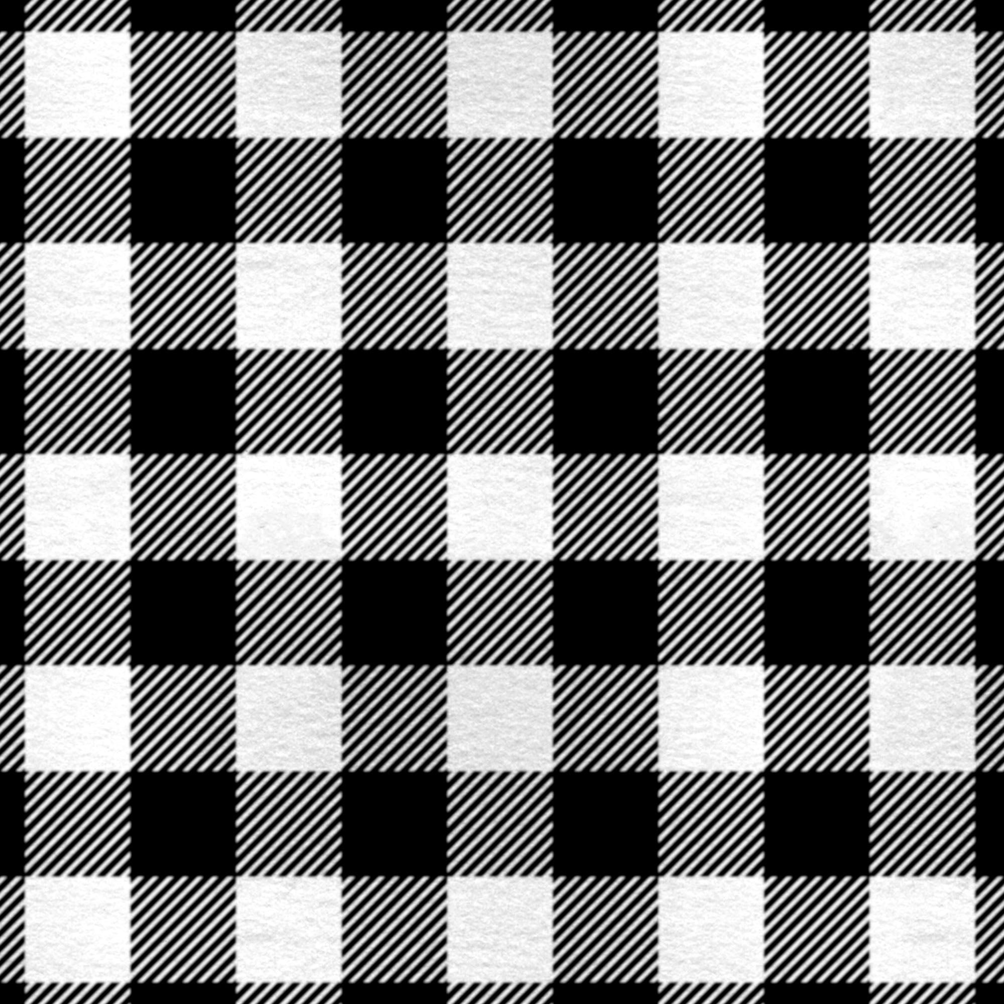 Mainstays 58' X 1.5 Yd 100% Polyester Lux Anti-Pill Fleece Buffalo Plaid Sewing & Craft Fabric Precut, Black/White