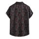 thumbnail image 2 of Camisas Para Hombre Camiseta con botones de solapa para hombre, estampado hawaiano, playera de manga corta, camisa estampada informal a la moda (Black, XXL), 2 of 7