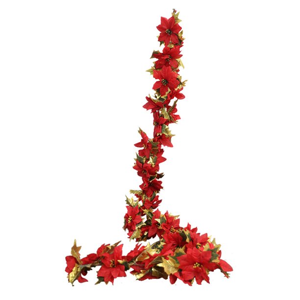 Ratán de frutas navideñas nórdicas 158 metros puerta de la ventana del hotel colgante imitación de fruta roja ratán largo Decoraciones navideñas ratán de nochebuena Flor de ANGGREK Otros