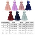 thumbnail image 4 of IBTOM CASTLE Women Vintage Floral Lace Chiffon Sleeveless Pleated Halter Short Bridesmaid Dress A Line Swing Party Cocktail Dress M Pink, 4 of 6