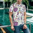 thumbnail image 6 of Hirioo Fairy Flower for Men's Baseball T-shirt Shirts Short Sleeve Casual Summer Button Stretch T Shirts,Size S-4XL-4X-Large, 6 of 7