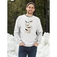 thumbnail image 2 of Lazuli Finch. Sweatshirt Men -John James Audubon Designs, Male 4X-Large, 2 of 4