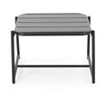 thumbnail image 6 of GDF Studio Crowningshield Outdoor Iron Side Table, Matte Black, 6 of 6