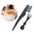 thumbnail image 1 of de de rastrillo removedor de herramientas de limpieza de cepillo de cabellero portátil de 2 piezas, fácil de llevar, herramienta empotrada Colcomx  Cepillo desenredante de cabello para mujer, 1 of 8