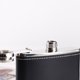 thumbnail image 3 of 6 7 8 9Oz Hip Flask Stainless Steel Whiskey Flask Wine Bottle With Black Leather Alcohol Flagon Bottle Travel Drinkware For Gift, 3 of 11