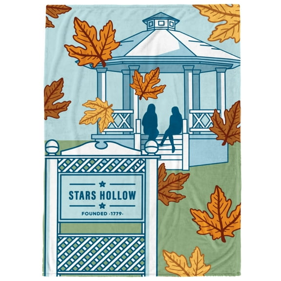 Gilmore Girls Stars Hollow Gazebo Silk Touch Throw Blanket, 50x70 – Soft & Cozy TV Show Gift