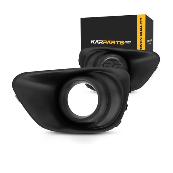 KarParts360 For Jeep Compass 2011-2017 Fog Light Bezel Driver And Passenger Side | Pair | Replacement For CH1038149, CH1039149 | 615343550176, 68109871AA, 615343549842, 68109870AA