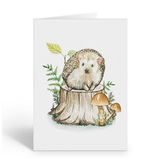 Stonehouse Collection | Hedgehog Note Card Set | Animal Thank You Cards | Blank