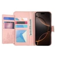 thumbnail image 2 of Flip Case for FOXDOCK OPPO Reno 13 Kickstand Viewing Full Protection Wallet Function Gift Choice Floral Embossed, 2 of 6