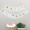 thumbnail image 3 of Juego de globos con lentejuelas para tirar de la bandera de feliz cumpleaños (platino), bandera de feliz cumpleaños para decoración de fiestas, decoración perfecta para fiestas de cumpleaños, 3 of 5