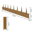 thumbnail image 6 of KFFKFF Metal Garden Border, Set of 10, Steel Lawn Edging Strips, Each 39.6" L x 2" H, Hammer-Driven Edging Border, Flexible Metal Yard Edging, 2.5" Spike Length, Aged Brown, 6 of 9