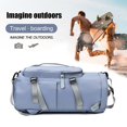 thumbnail image 3 of Compartimento de mochila de gimnasio de tela Oxford Bolsa de fitness transpirable para senderismo Natación, 3 of 7