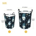 thumbnail image 3 of Fuzoiu Gnome and Snowflakes Print Circular Hamper,Laundry Basket with Handle,Collapsible Laundry,Dirty Clothes Storage Basket,for Bedroom Bathroom Dorm Living Room-Medium, 3 of 6