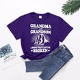 thumbnail image 3 of Blmnix Womens Tops Trendy Short Sleeve Purple Loose Grandma Crew Neck Graphic T-Shirts Shirts 2024, 3 of 8