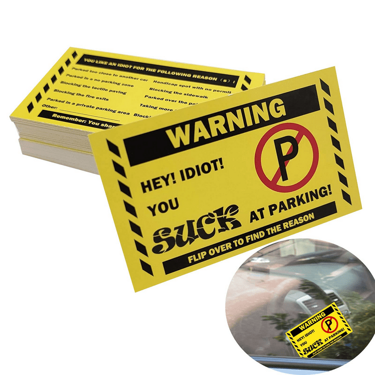 Scheisse Geparkt Fun Set of 3 Red and Blue Blocks - Warning Block for  Motorists Who Are Bored by Fake Parking in Private Parking Parks - Ideal  Driver's License Gift : : Office Products