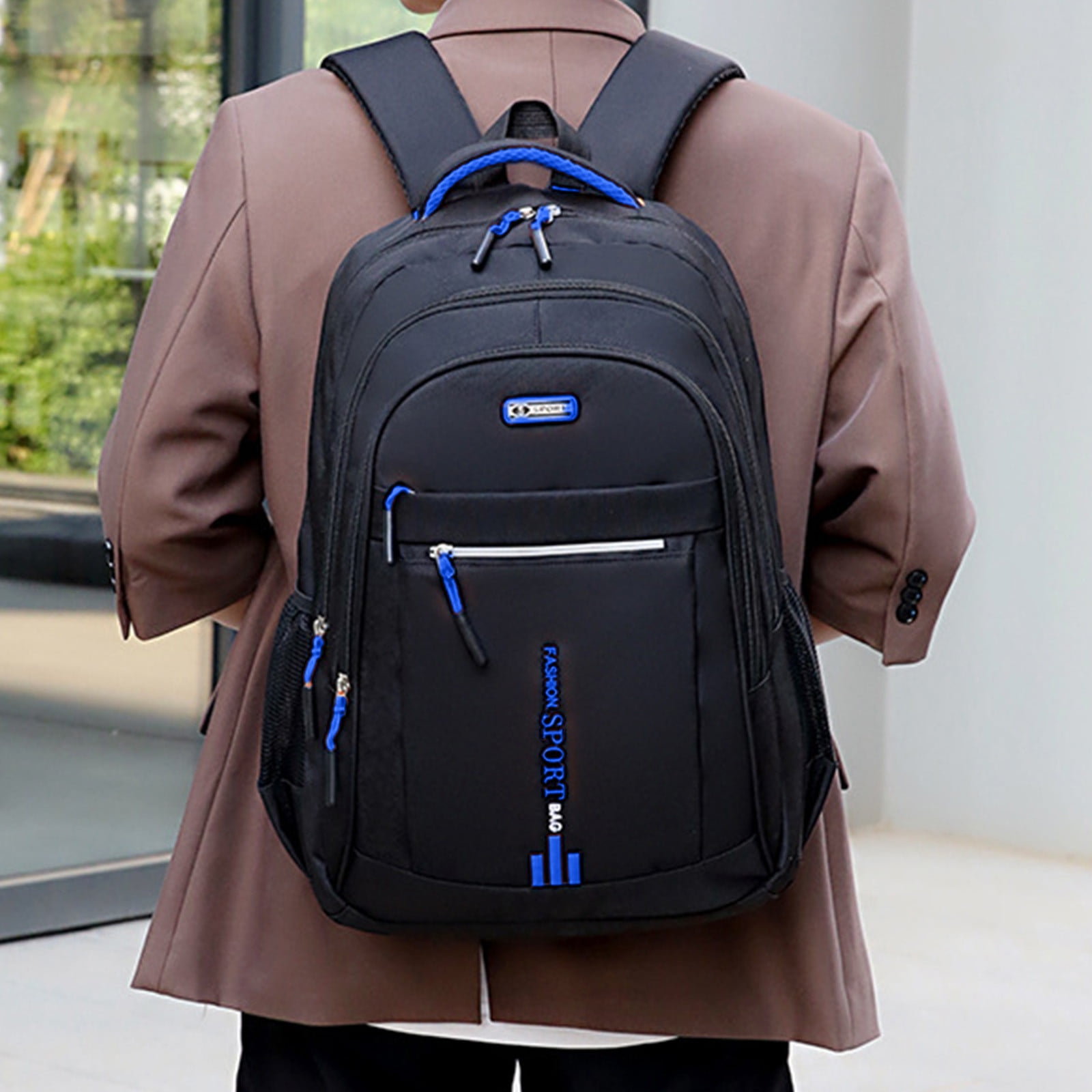 Outdoor Travel Backpack, Large Capacity Nylon Backpack for  display picture 2