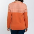 thumbnail image 3 of Elsie & Zoey Selby Nordic Quarter Zip Long Sleeve Pullover Sweater for Women, 3 of 7