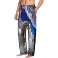 thumbnail image 2 of Balery Men'S Astronaut In Outer Space Pants,Sleepwear Pants,Pajama Pants,Pj Bottoms Drawstring And Pockets-X-Large, 2 of 9