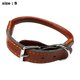 thumbnail image 2 of Circle T - Collar redondo para perro de cuero curtido de roble, negro,, 2 of 5