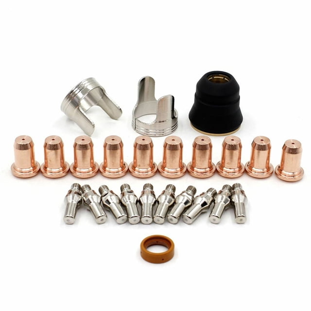 24Pcs Plasma Torch Electrode Nozzle Kit for Harbor Freight 62204 Plasma Cutter Torch High-Quality Electrode Tip Stando Set
