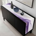 thumbnail image 5 of Marble Purple Table Runner 90 Inches Long, Gold White Modern Gradient Ocean Ripple Kitchen Coffee Dining Table Decoration for Home Party Birthday Wedding Home Decor 13x90 Inches, 5 of 8