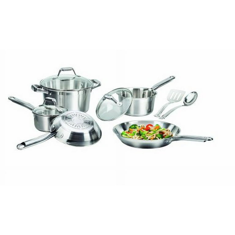  T-fal Stainless Steel Cookware Set 11 Piece Induction