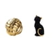 thumbnail image 1 of Figura de cerámica de gato con nudo, adorno de bola de hilo, escultura de resina, diseño moderno, adecuada para decoración del hogar, oficina, estante, 1 of 8