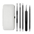 thumbnail image 2 of Kit de herramientas para quitar espinillas, 10 unidades de removedor profesional de espinillas para una fácil eliminación de espinillas, puntos negros, cara y nariz, (negro), 2 of 5