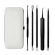 thumbnail image 2 of Kit de herramientas para quitar espinillas, 10 unidades de removedor profesional de espinillas para una fácil eliminación de espinillas, puntos negros, cara y nariz, (negro), 2 of 5