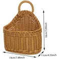 thumbnail image 2 of Topboutique Hanging Basket Woven Wall Baskets Shelf Basket Storage Bin Small Plant Basket Woven Storage Basket Decorative Basket Garden Plant Baskets with Handle for Home Office Organizing 1 Pcs, 2 of 9