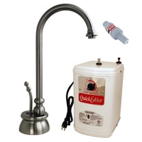 Westbrass 10" 1-Handle Hot Water Dispenser Faucet with Quick Hot Tank, Satin Nickel